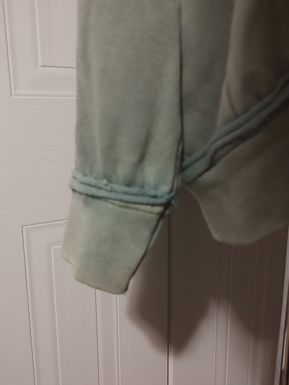 OLI & HALI Distressed Stellar Vibes Oversize Patchwork Hoodie Sz Large - Picture 7 of 9